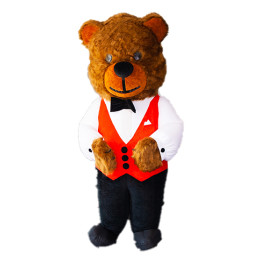 Przebranie dmuchane, kostium - Elegancki Miś